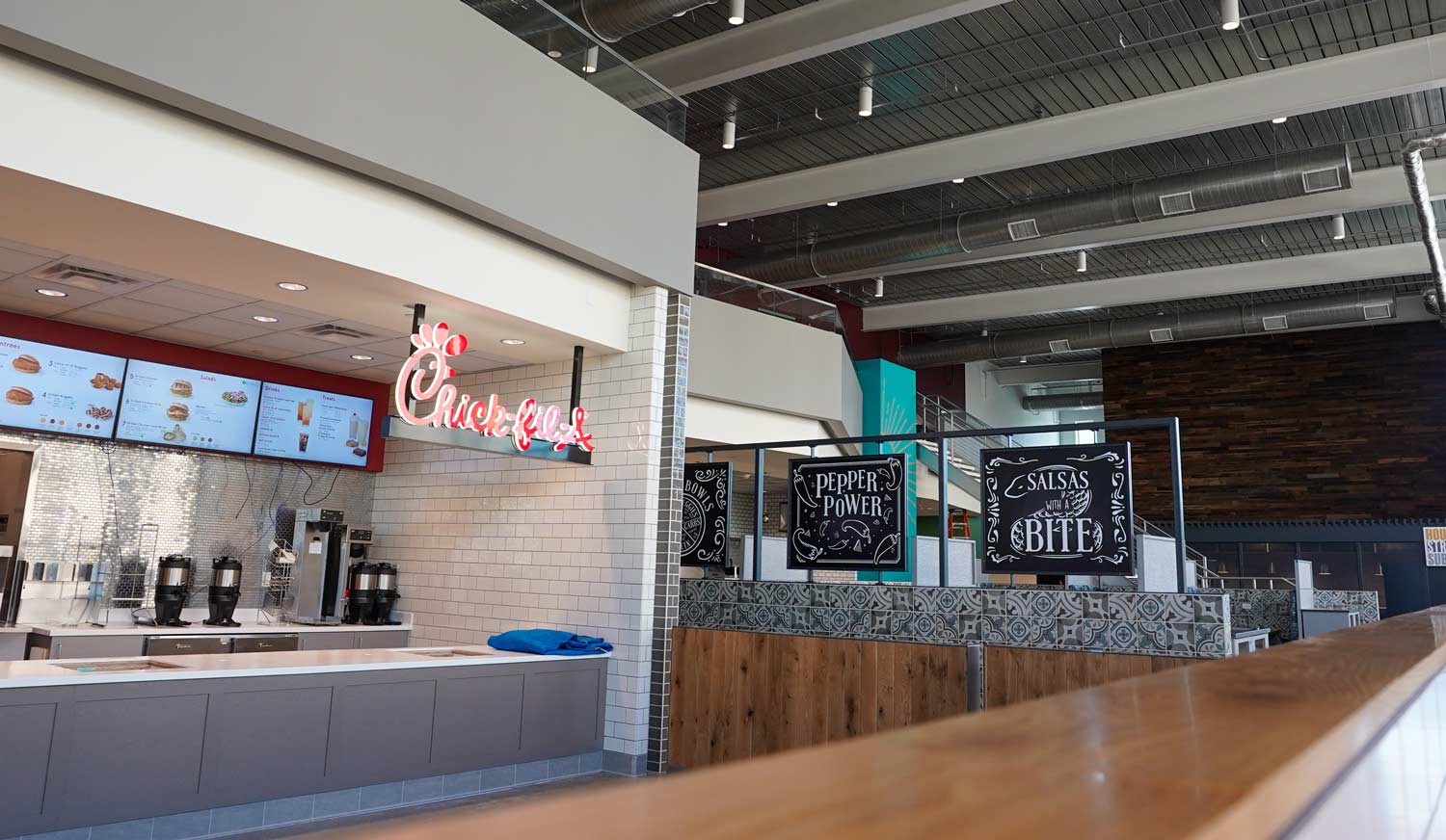 the West Campus dining hall Chick Fil A